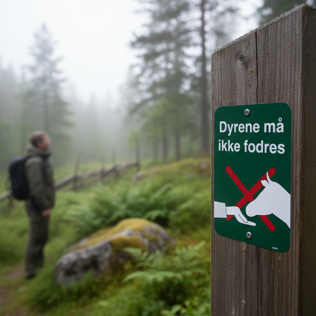 Dyrene må ikke fodres skilt - Billede 2