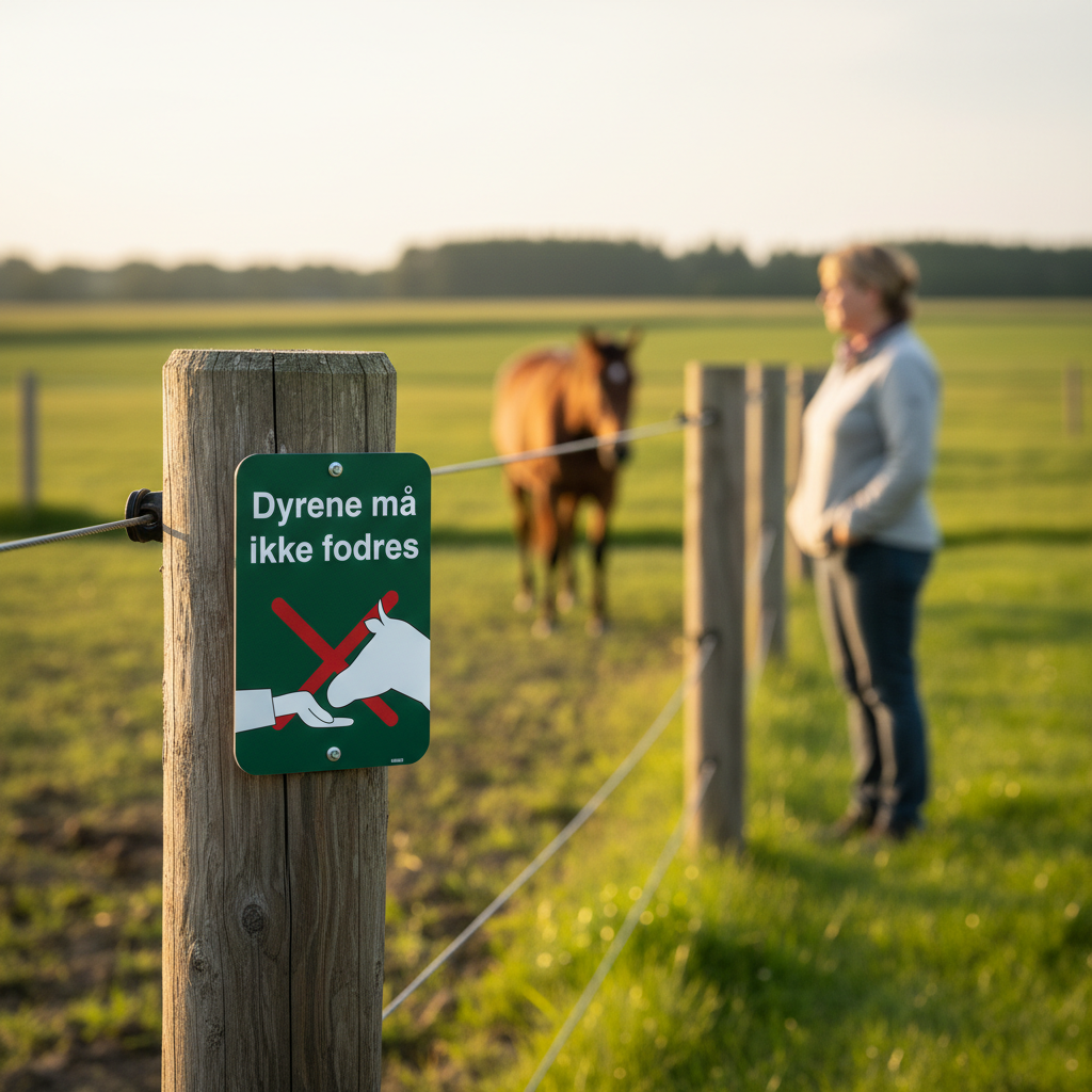 Dyrene må ikke fodres skilt - Billede 3