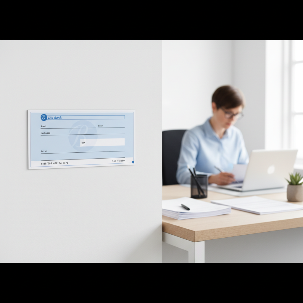 Check bank blå - Billede 2