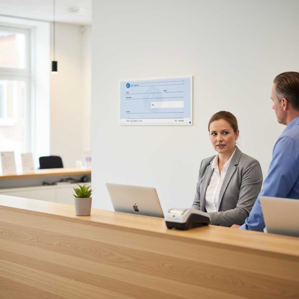 Check bank blå - Billede 5