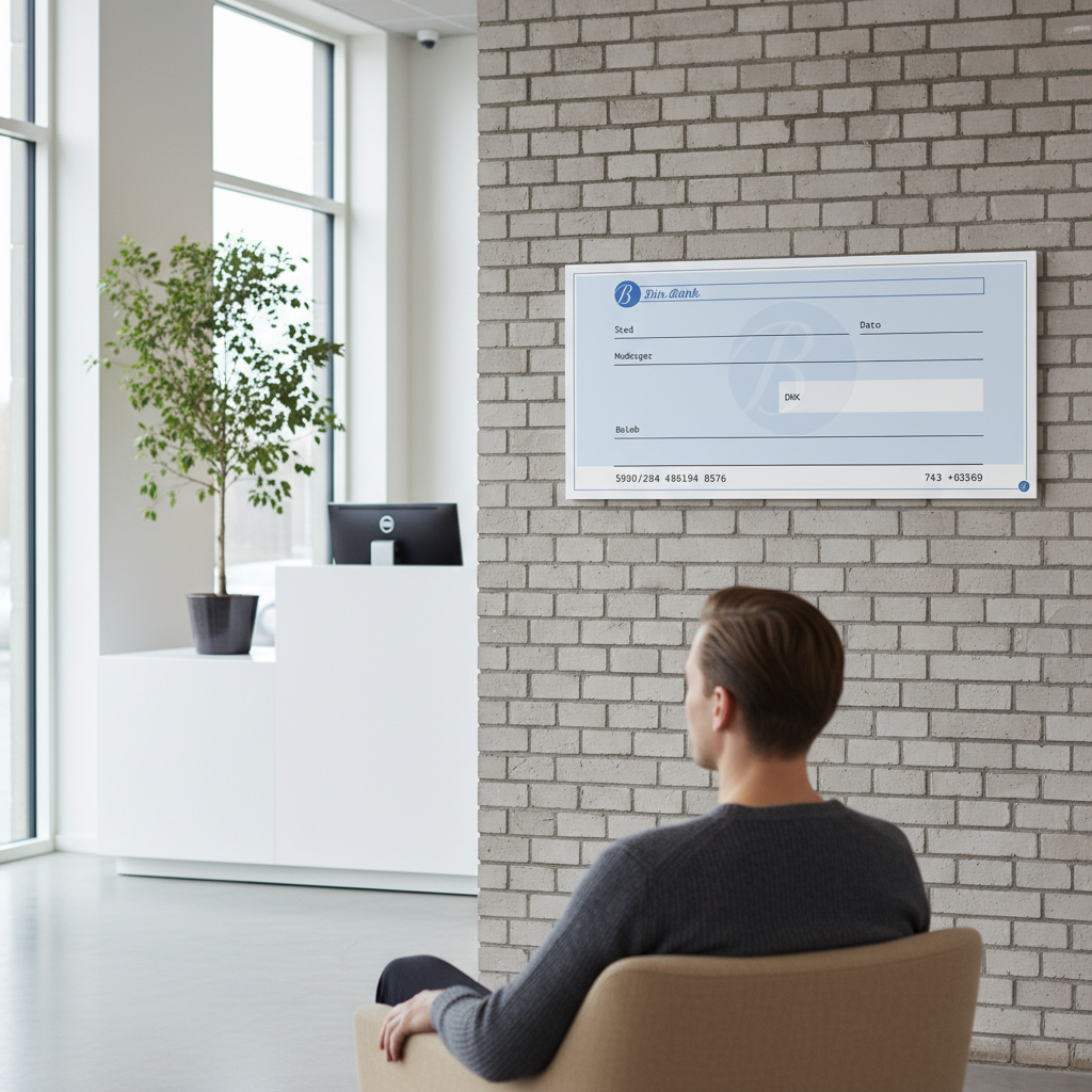 Check bank blå - Billede 4