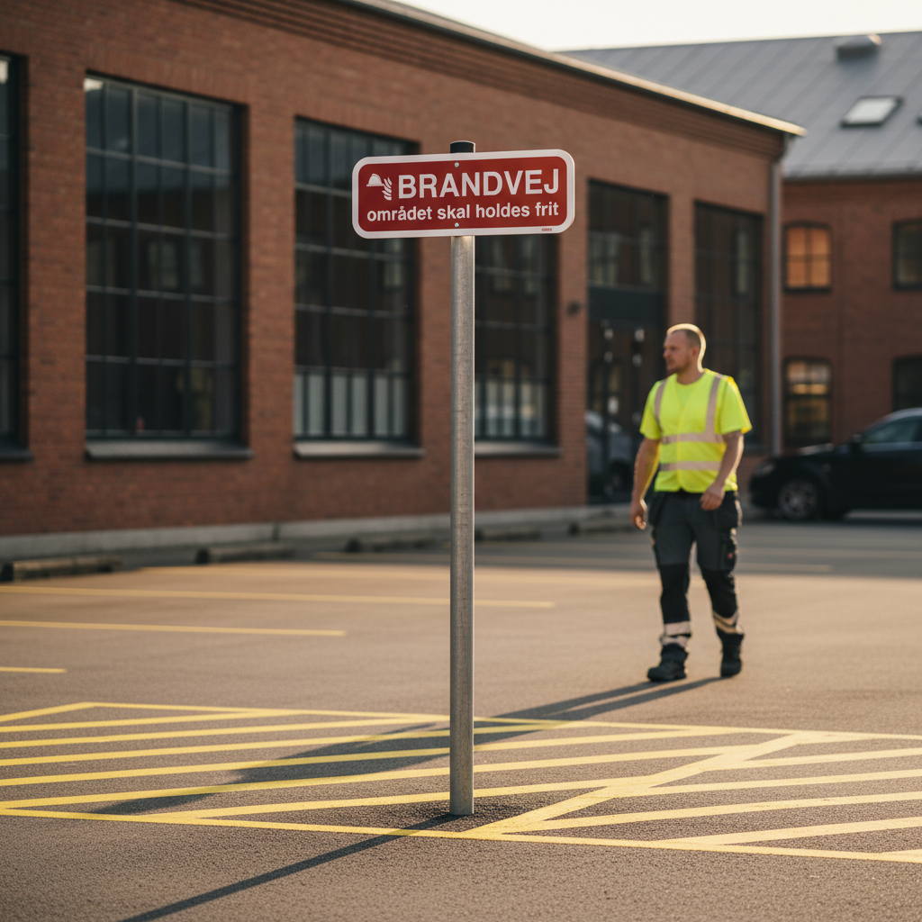 Brandvej området skal holdes frit skilt - Billede 4