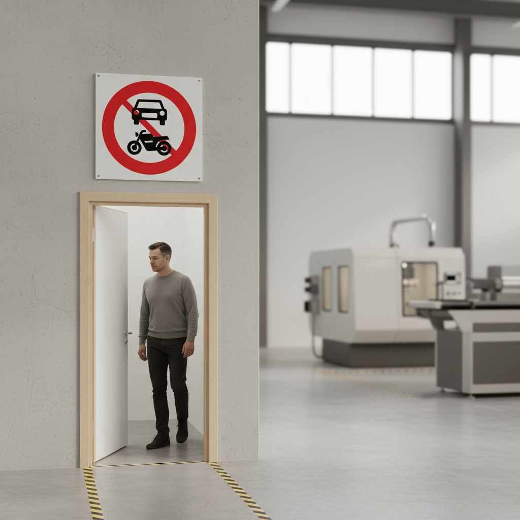 Bil og motorcykel forbudt - Billede 4