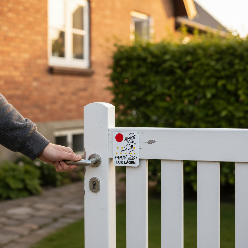Pas på mig Luk lågen skilt - Billede 3