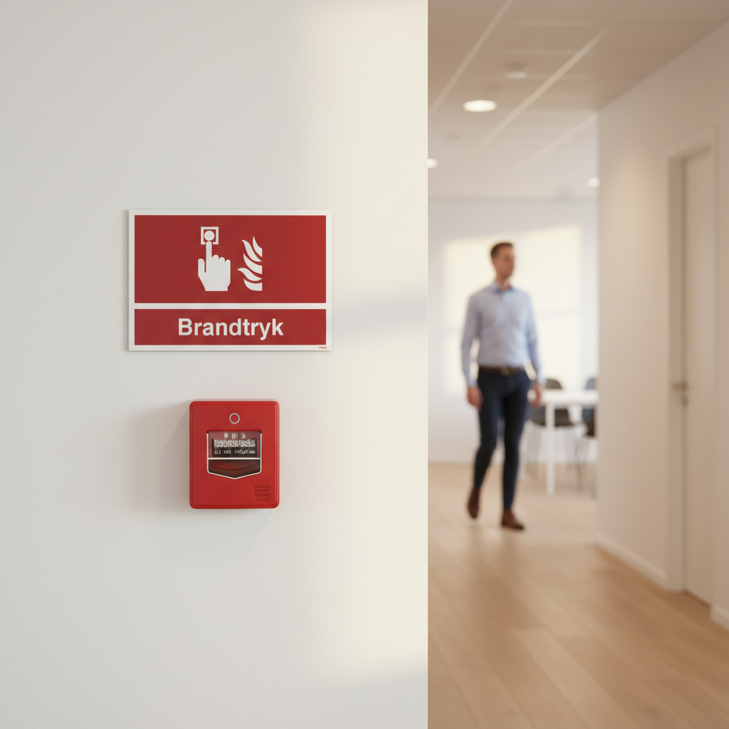 Brandtryk skilt - Billede 3