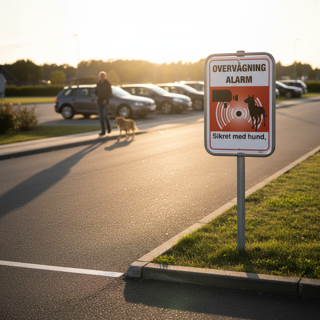 Overvågning Alarm Sikret med hund, video & alarm skilt - Billede 3