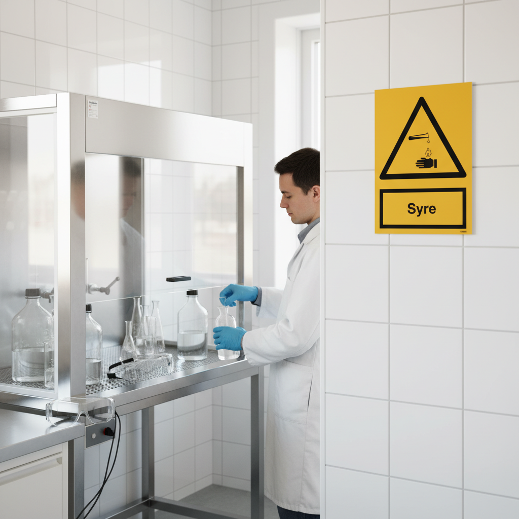 Advarselsskilt Syre - Billede 4