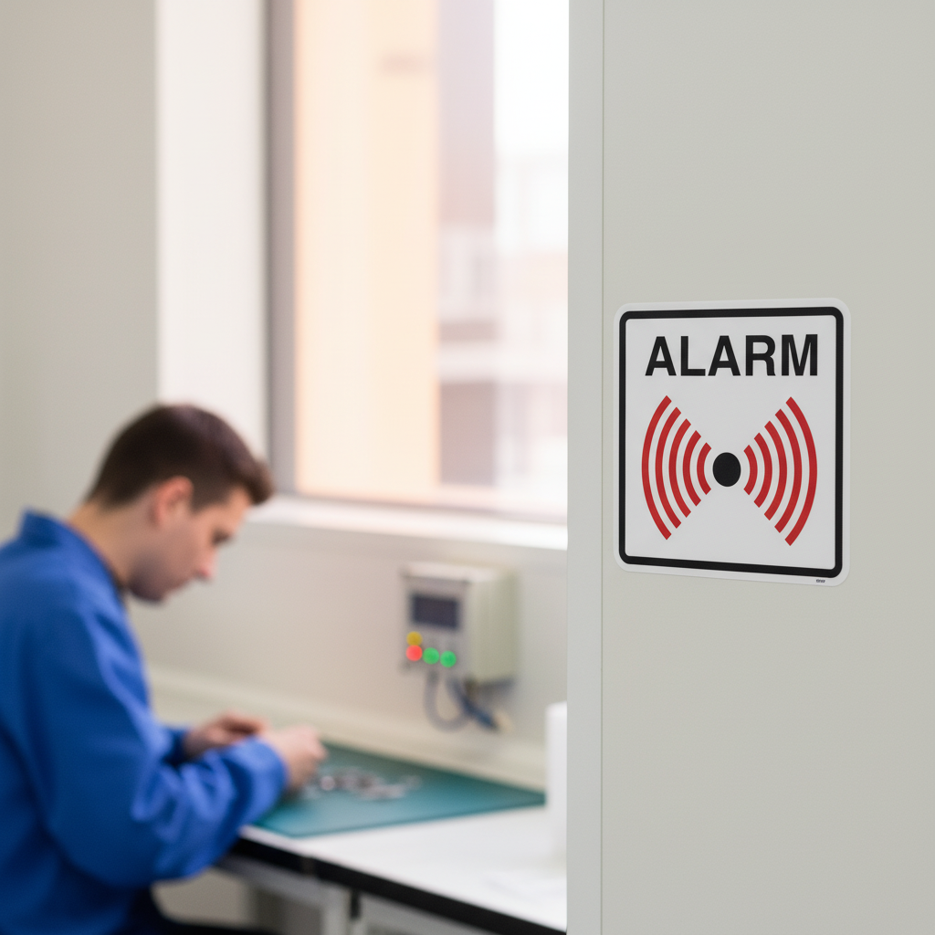 Alarm skilt med eget logo eller tekst - Billede 5