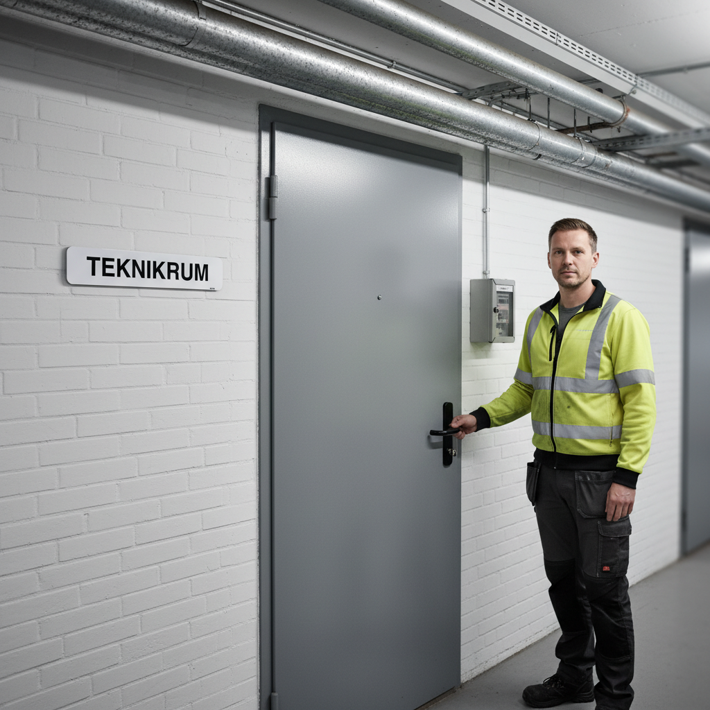 Teknikrum Bygningsskilt - Billede 2