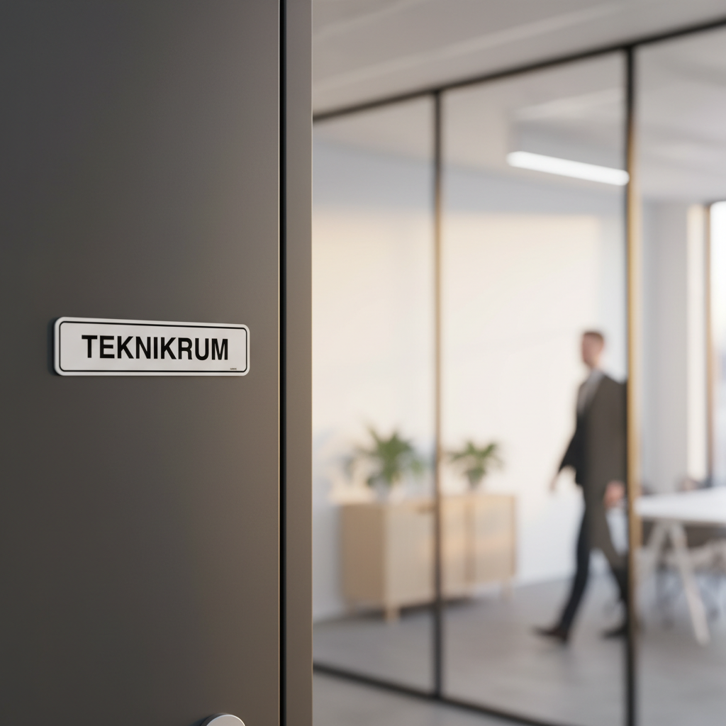 Teknikrum Bygningsskilt - Billede 4