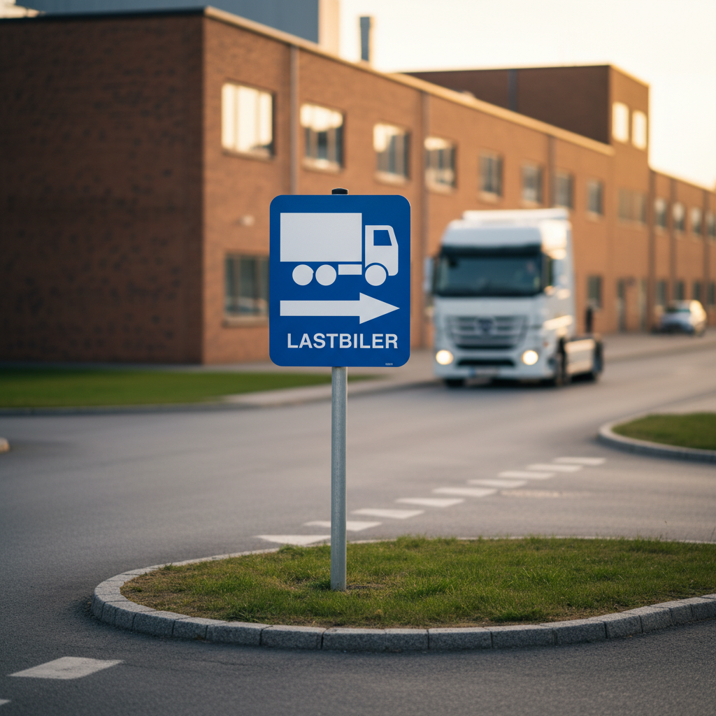 Lastbil til Højre skilt - Billede 3