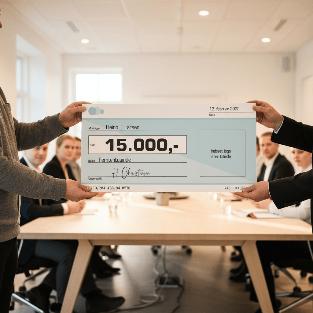 Check bank med logo eller billede - Billede 3