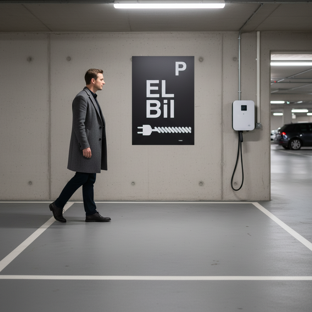 P EL bil skilt - Billede 3