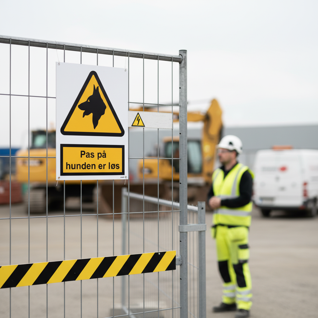 Pas på - Hunden er løs skilt - Billede 2