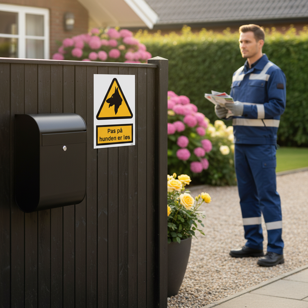 Pas på - Hunden er løs skilt - Billede 5