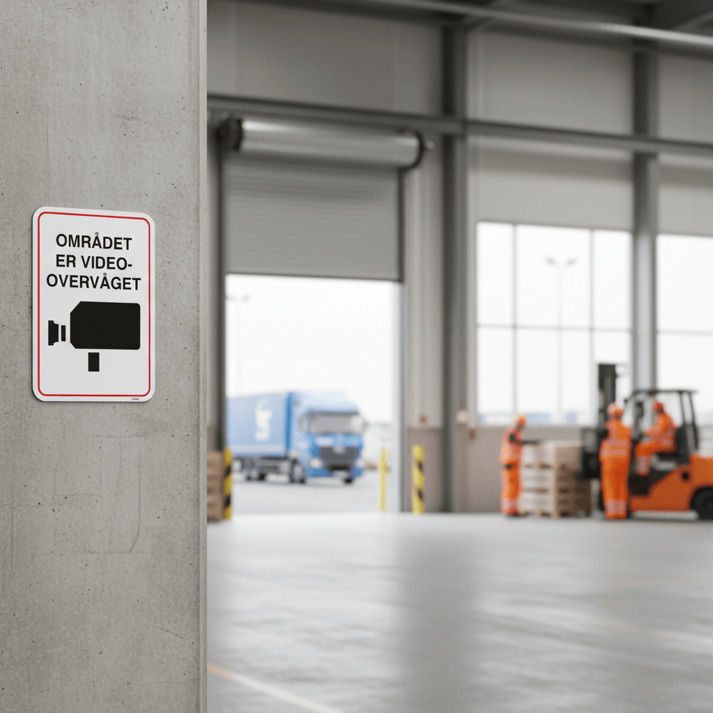 Området er videoovervåget skilt - Billede 5