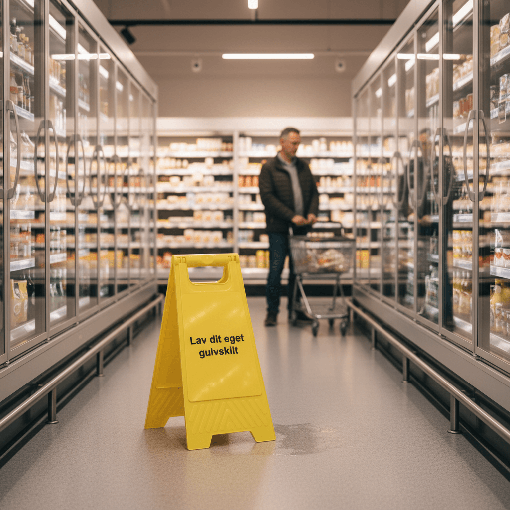 Design-selv gult gulvskilt - Billede 4