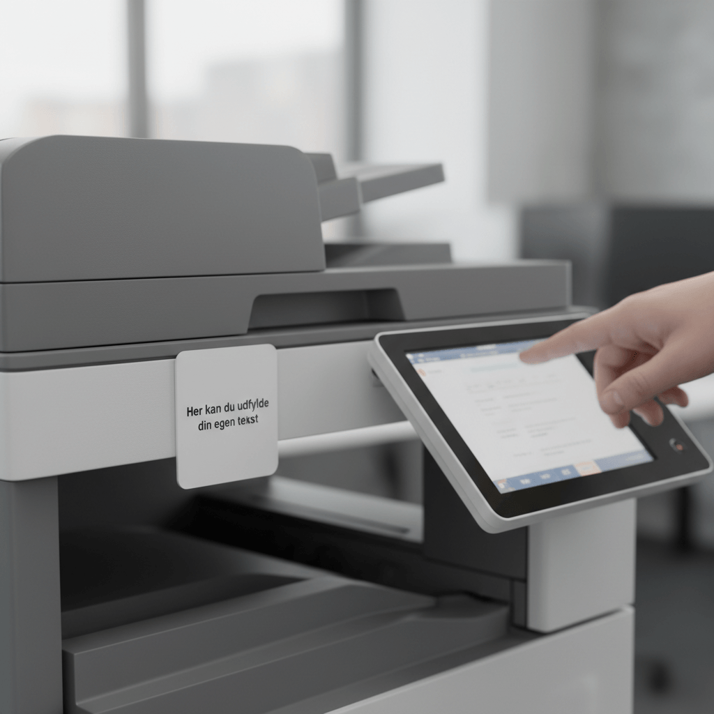 Kvadratisk hvidt design-selv skilt - Billede 2