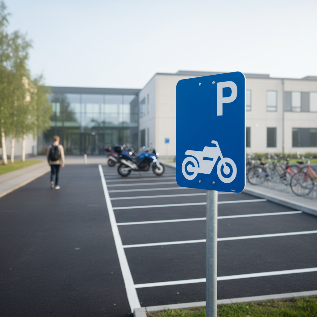 Parkerings skilt  P motorcykel skilt - Billede 2