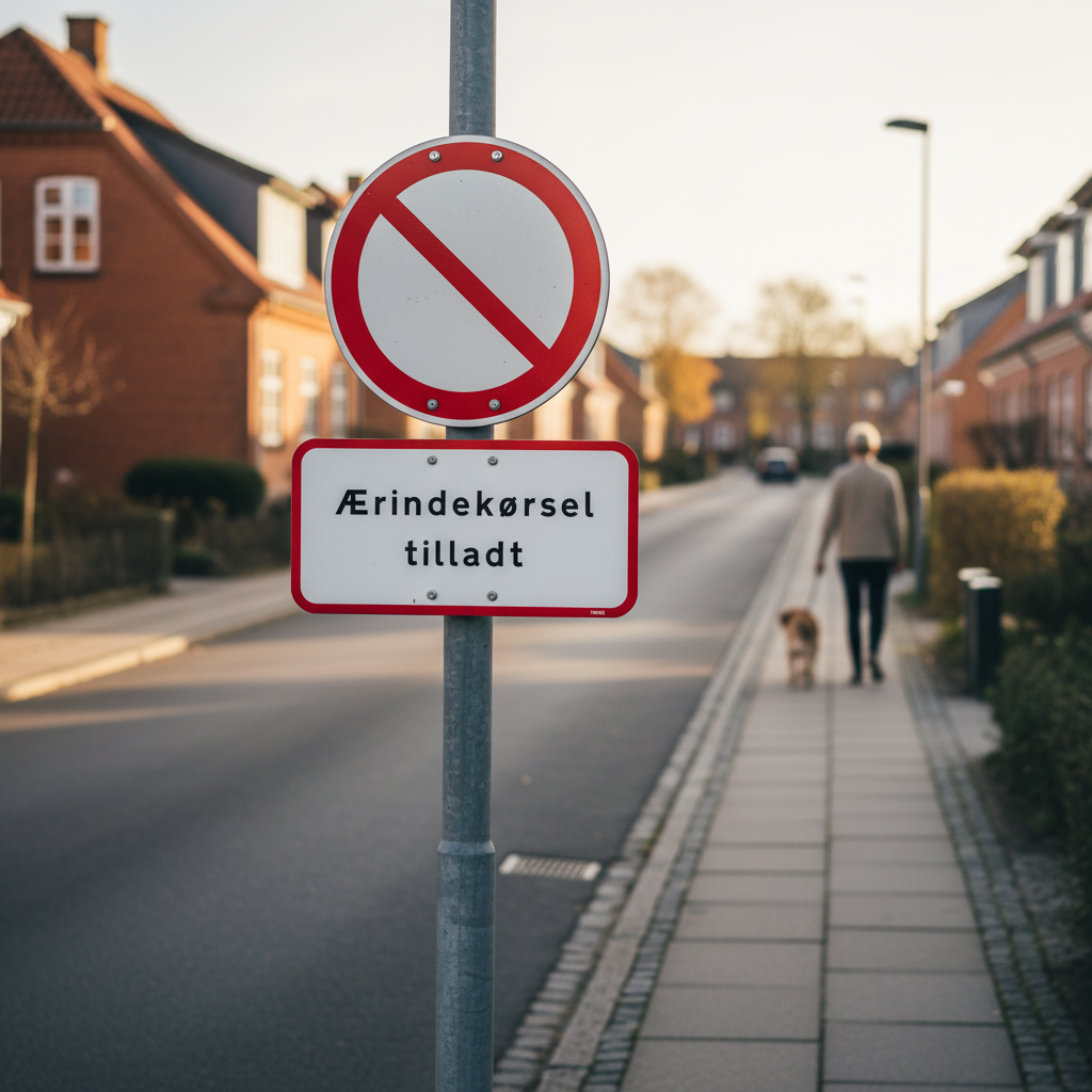 UC20,2 - Ærindekørsel tilladt skilt - Billede 3
