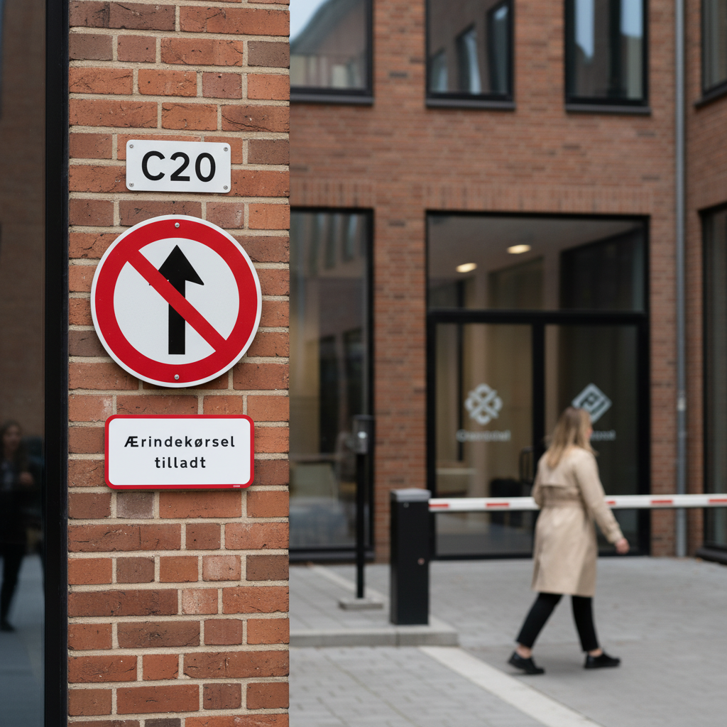 UC20,2 - Ærindekørsel tilladt skilt - Billede 4