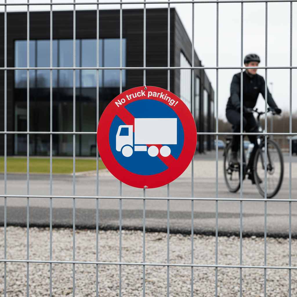 No truck parking! skilt - Billede 4