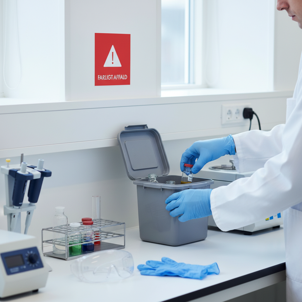 Farligt affald skilt - Dansk Affaldssortering - Billede 3