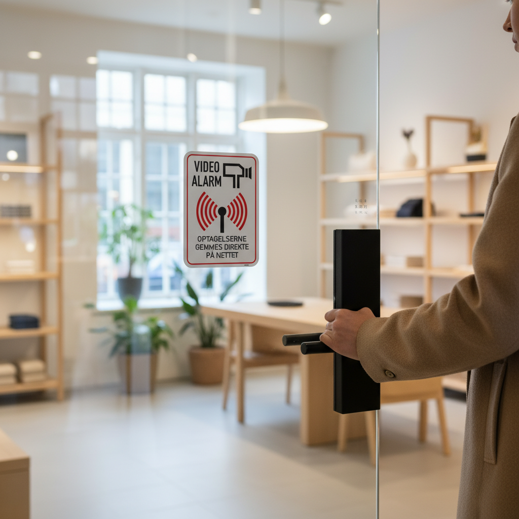 Video alarm optagelser gemmes direkte på nettet skilt - Billede 3