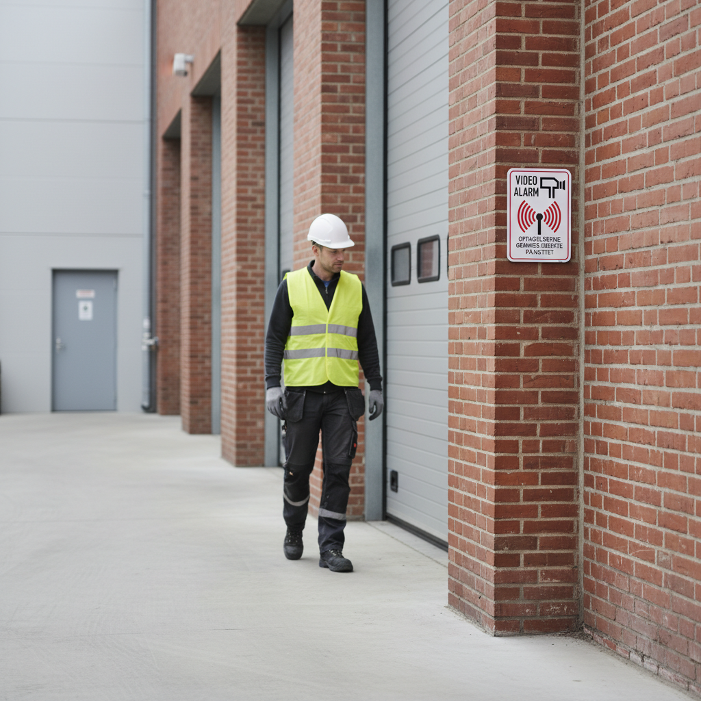 Video alarm optagelser gemmes direkte på nettet skilt - Billede 2