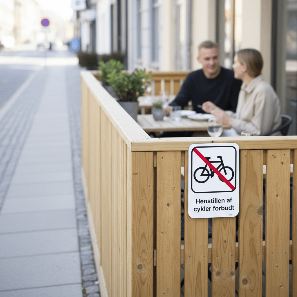 Henstillen af cykler forbudt Skilt - Billede 4