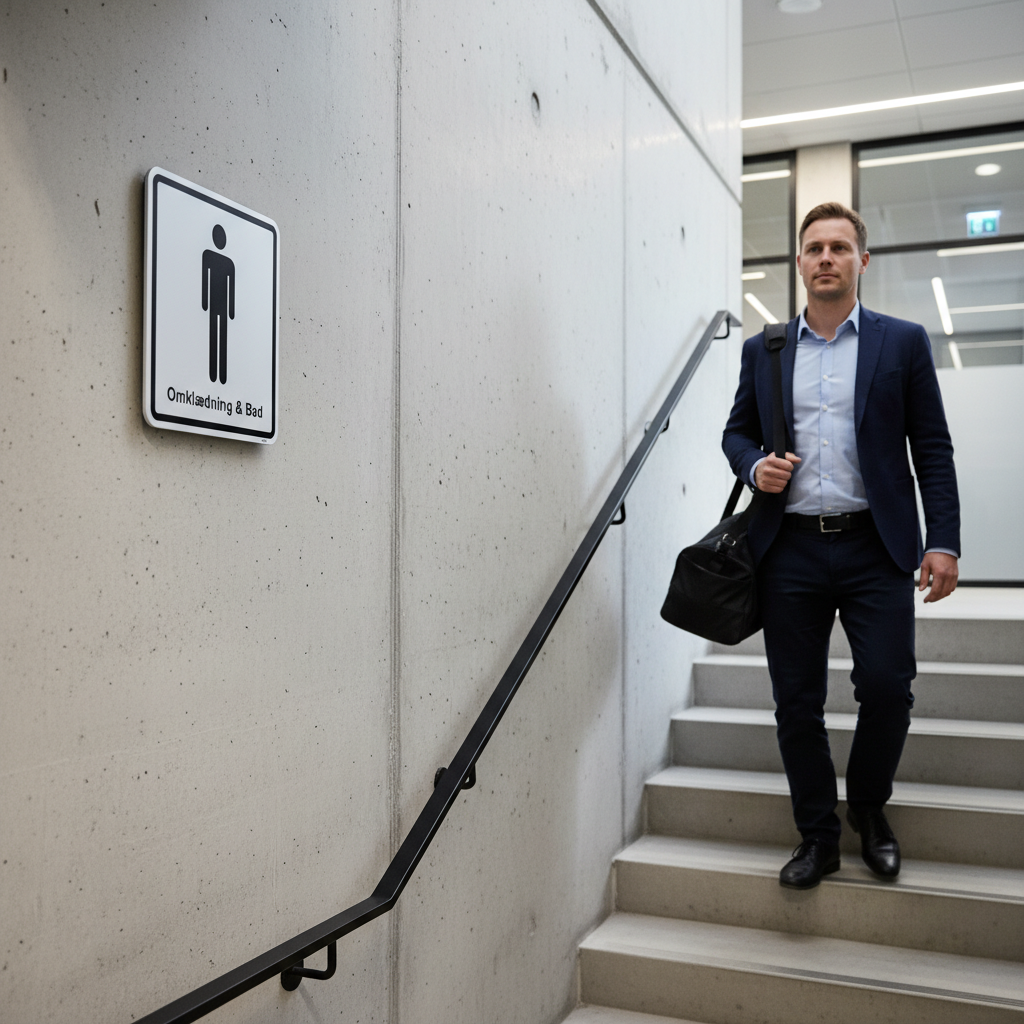 Mand Omklædning & Bad skilt - Billede 3