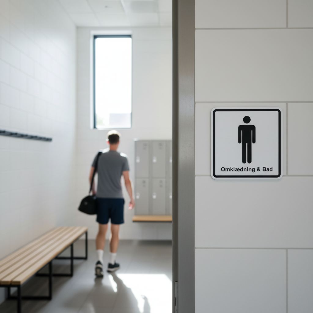 Mand Omklædning & Bad skilt - Billede 4