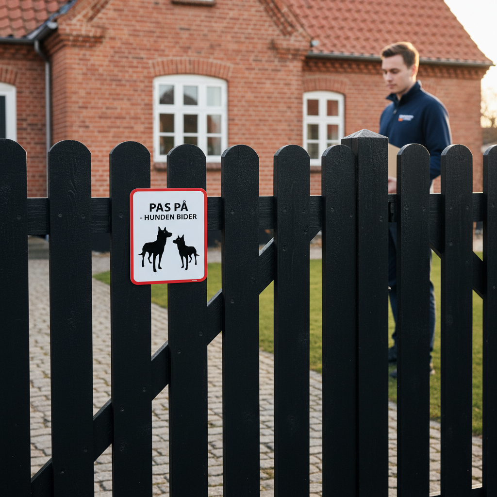 PAS PÅ - HUNDEN BIDER. Hunde skilt - Billede 2