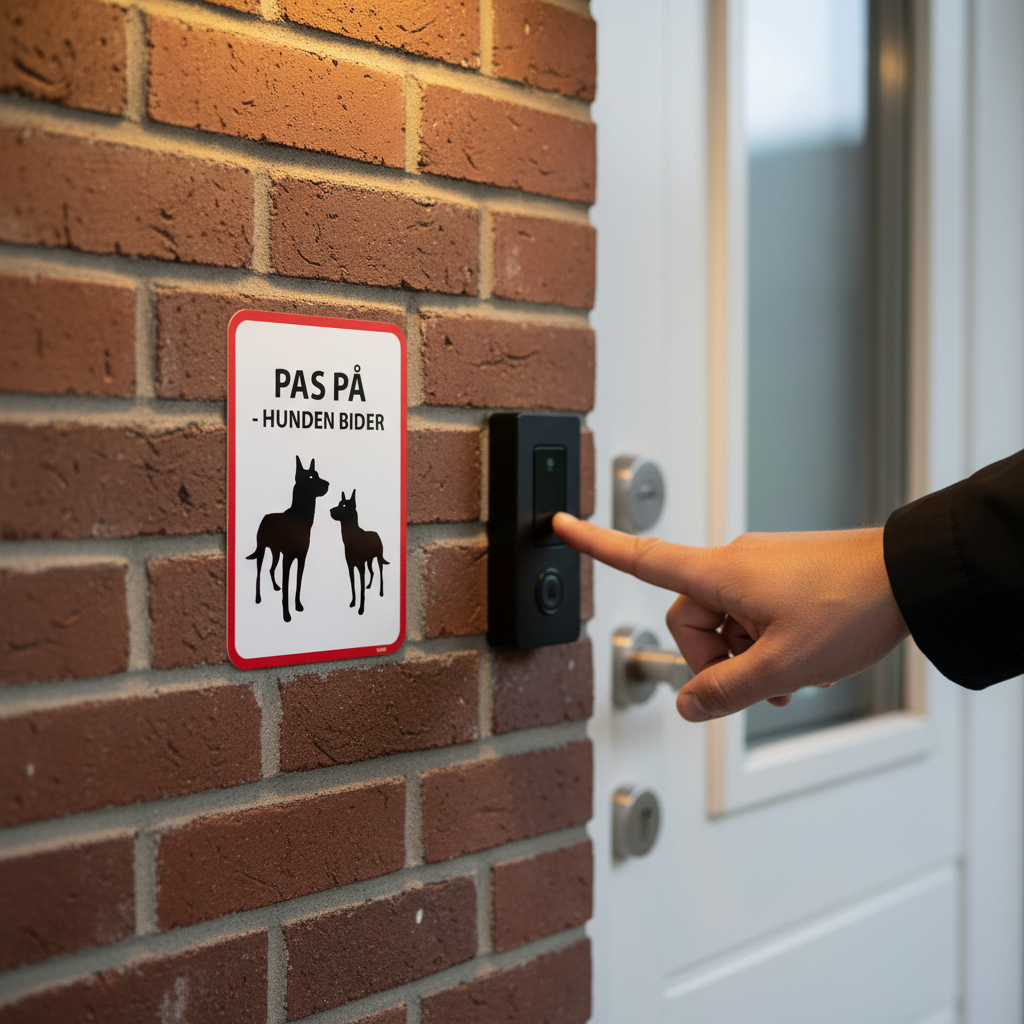 PAS PÅ - HUNDEN BIDER. Hunde skilt - Billede 4