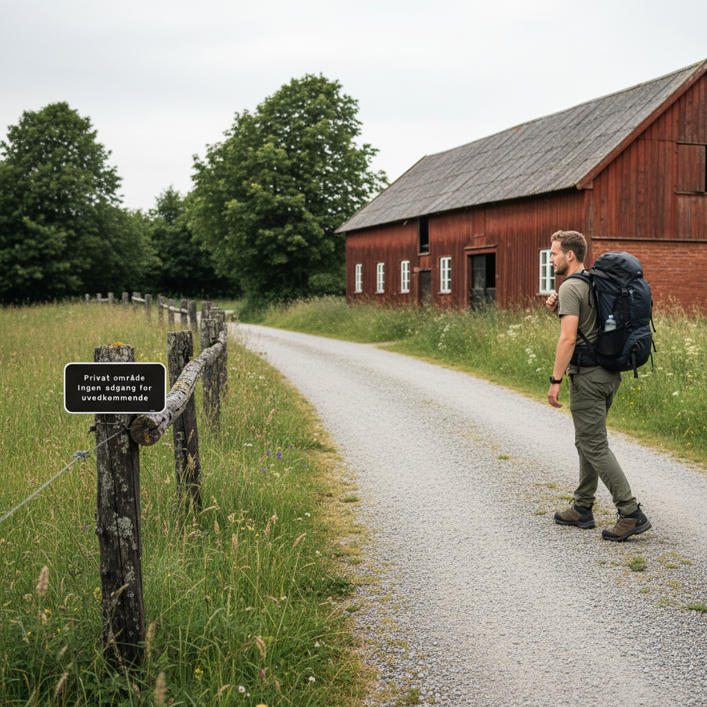 Privat område Ingen adgang for uvedkommende skilt - Billede 4