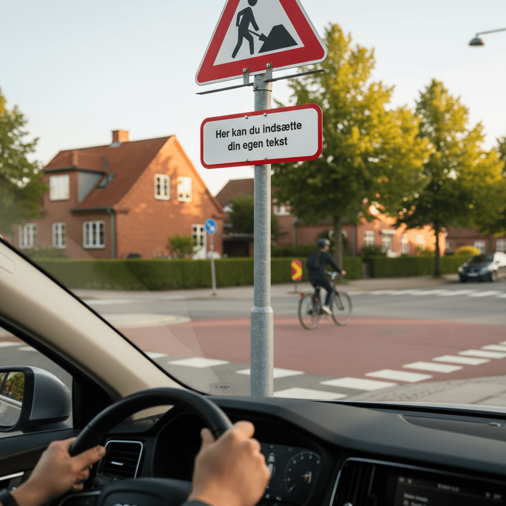 Design selv skilt med rød ramme - Billede 4