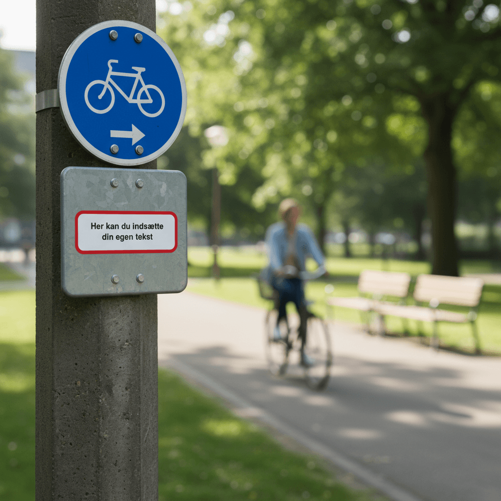 Design selv skilt med rød ramme - Billede 3