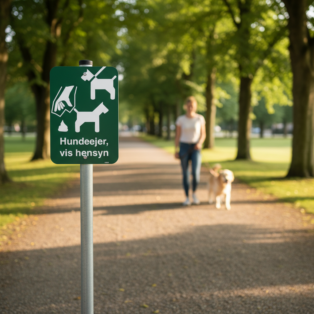 Hundeejer, vis hensyn skilt - Billede 5