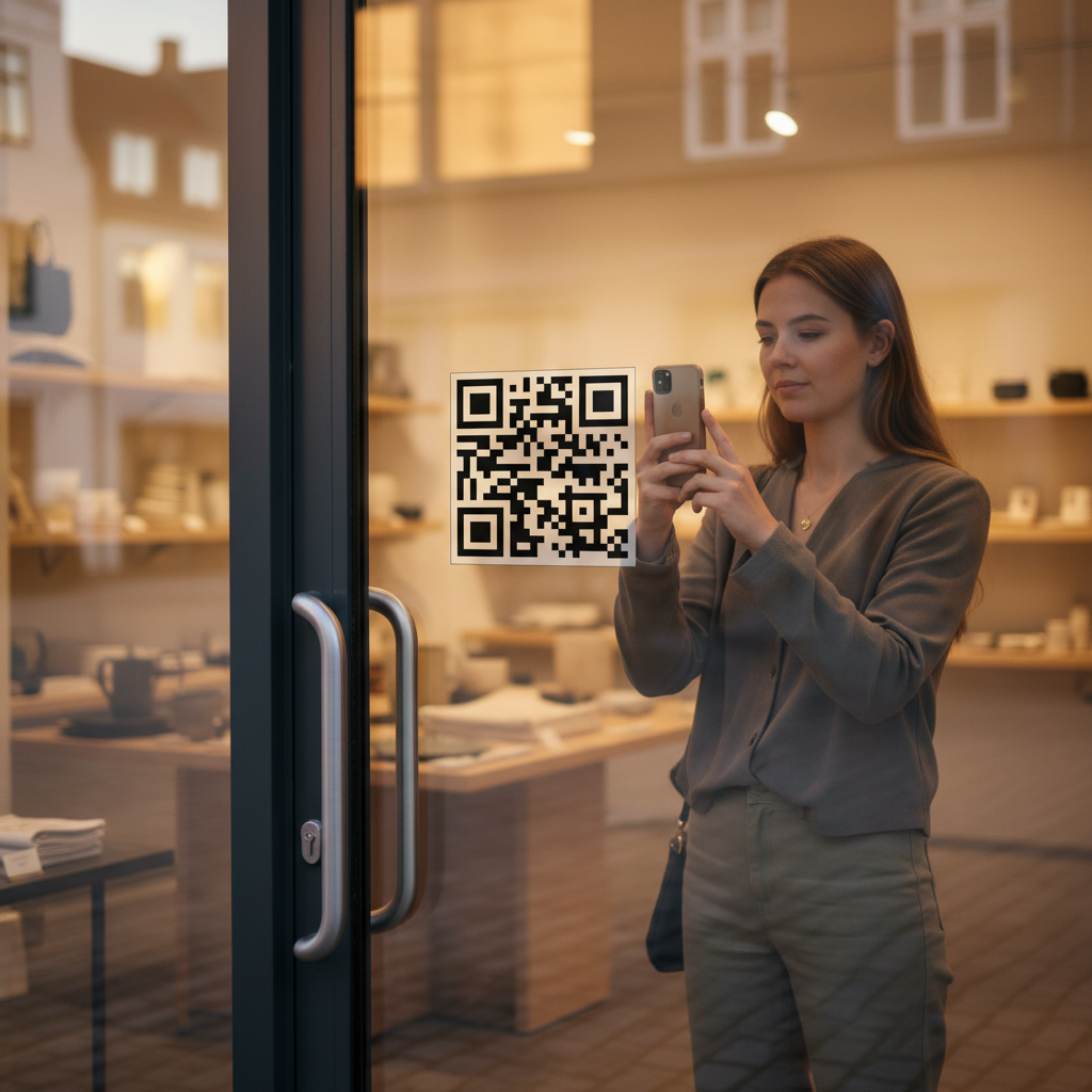 QR kode klistermærke - Billede 7