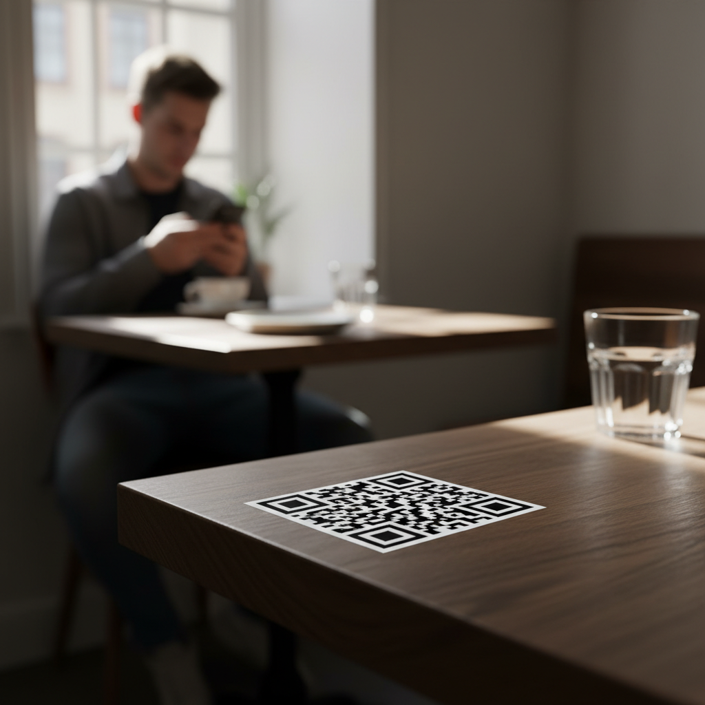 QR kode klistermærke - Billede 2