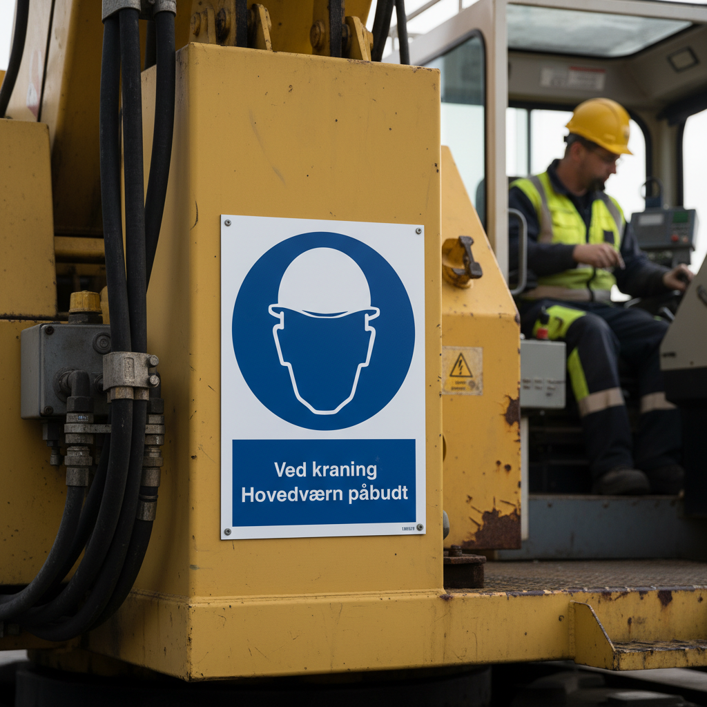 Hovedværn påbudt skilt - Billede 4