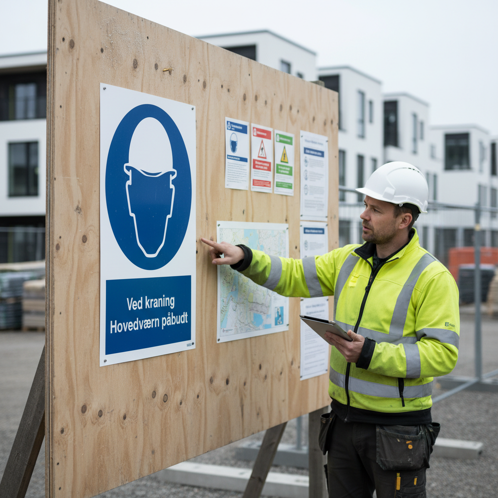 Hovedværn påbudt skilt - Billede 3