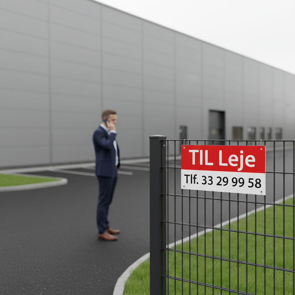 Til Leje Rød skilt - Billede 3