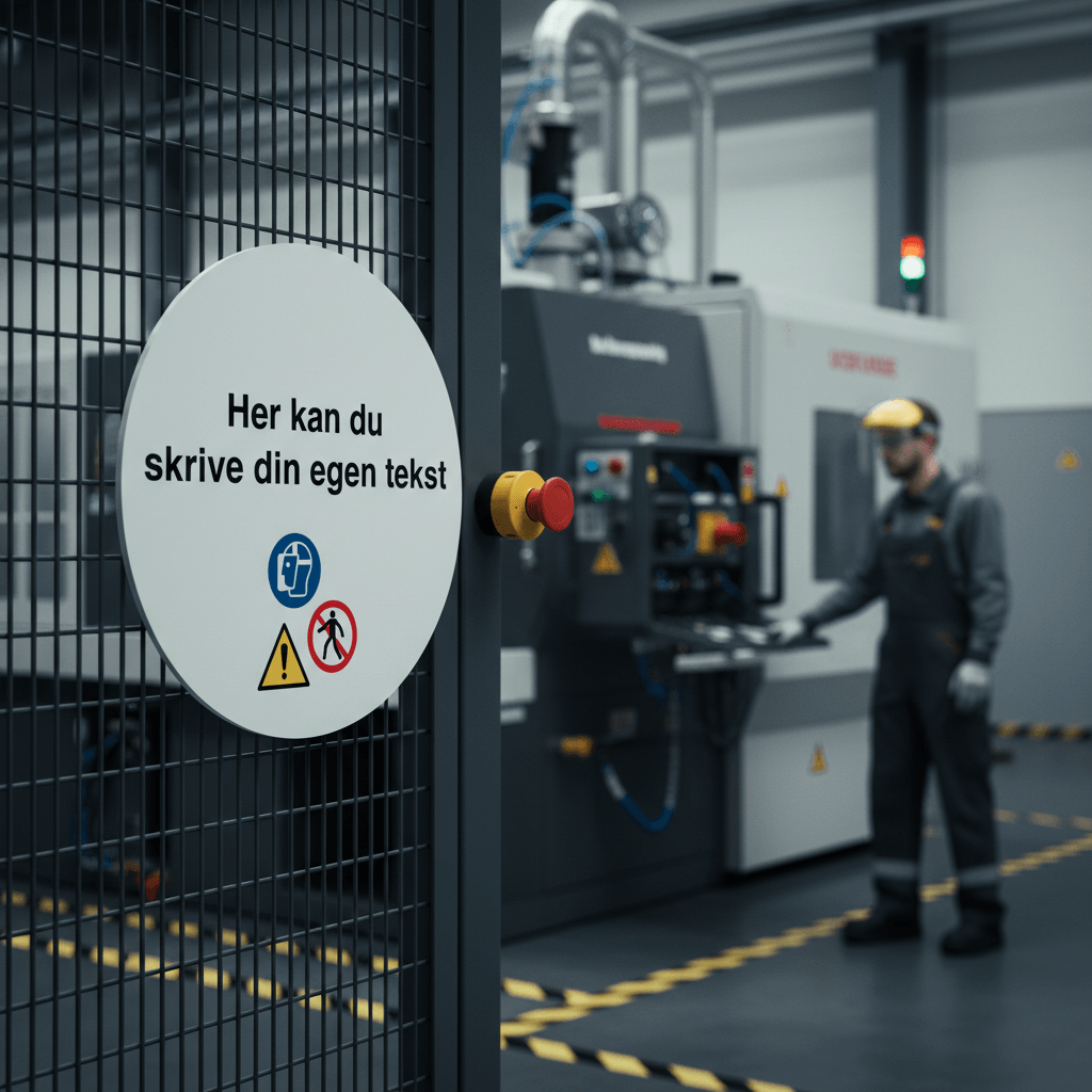 Rund Design-selv skilt - Billede 5