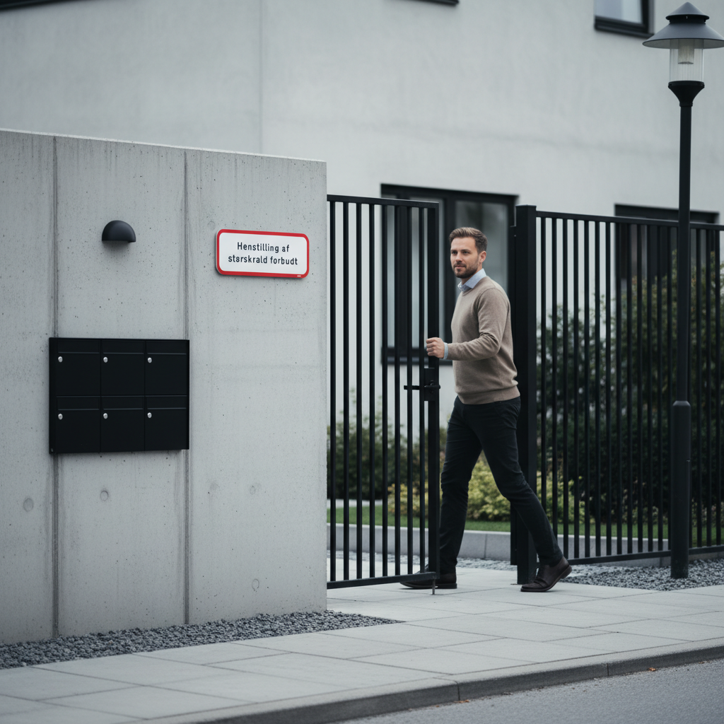 Henstililing af storskrald forbudt skilt - Billede 2