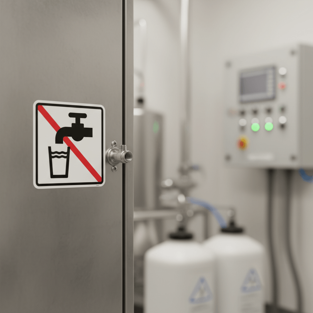 Ikke drikkevand piktogram skilt - Billede 5