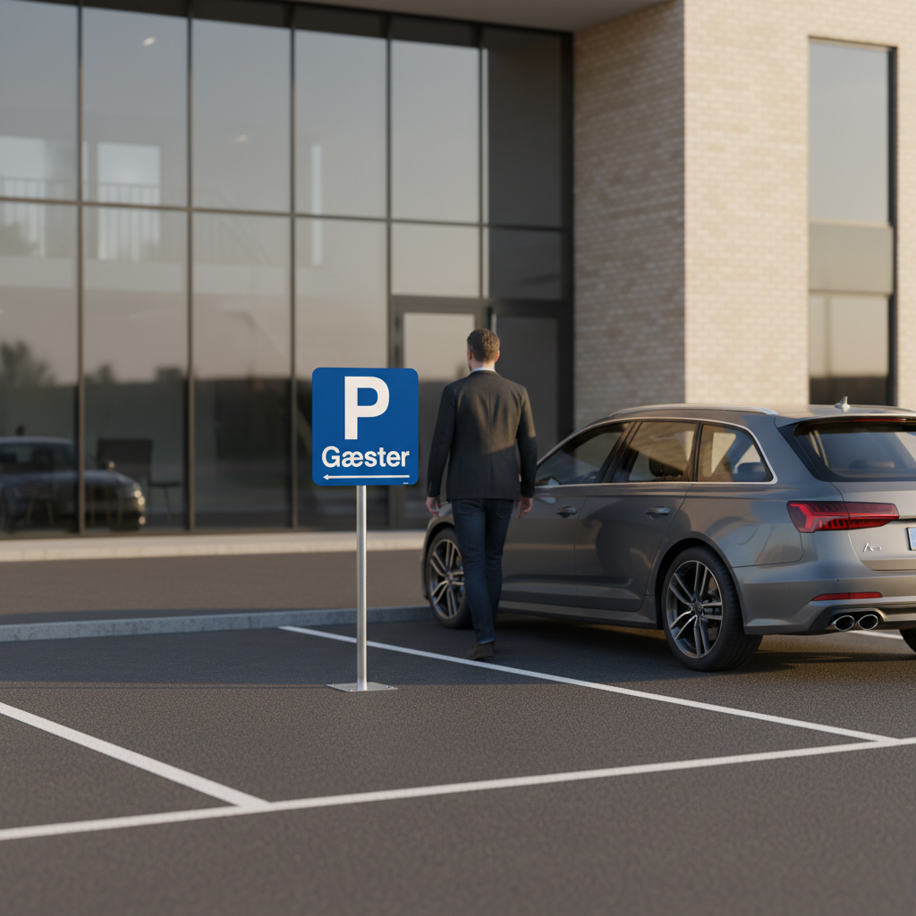 P Gæster pil parkeringsskilt - Billede 2