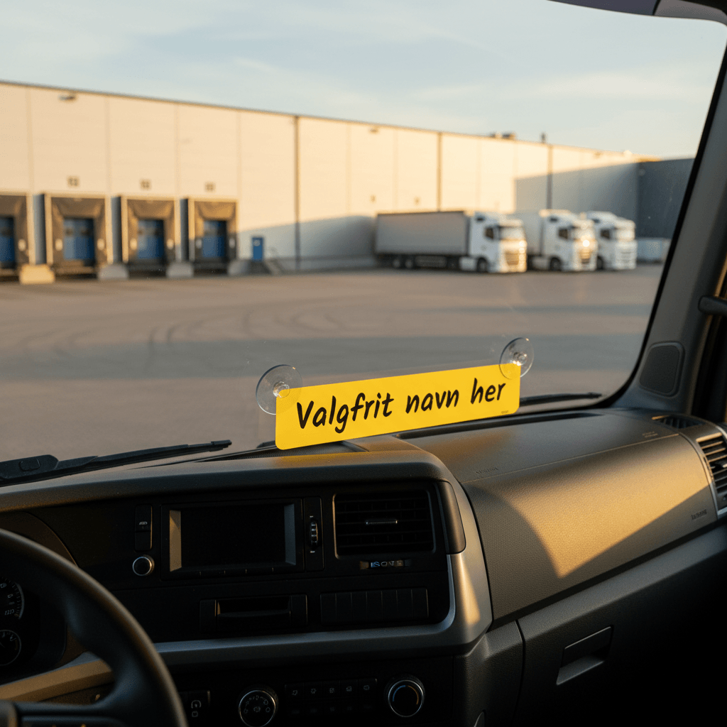 Gult truckerskilt - Billede 2