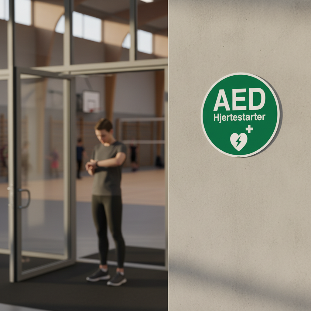 AED hjertestarter skilt - Billede 3