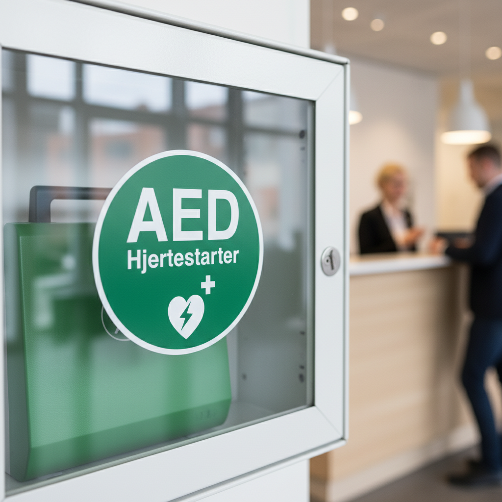 AED hjertestarter skilt - Billede 2